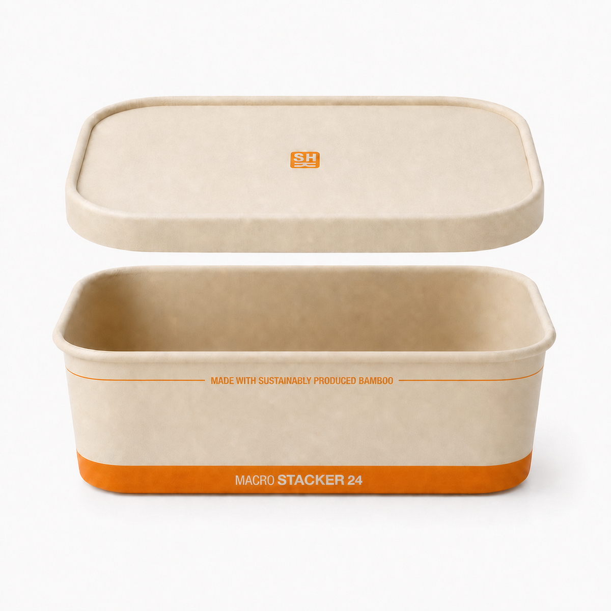 Macro Stacker 24 oz plant-based meal prep container